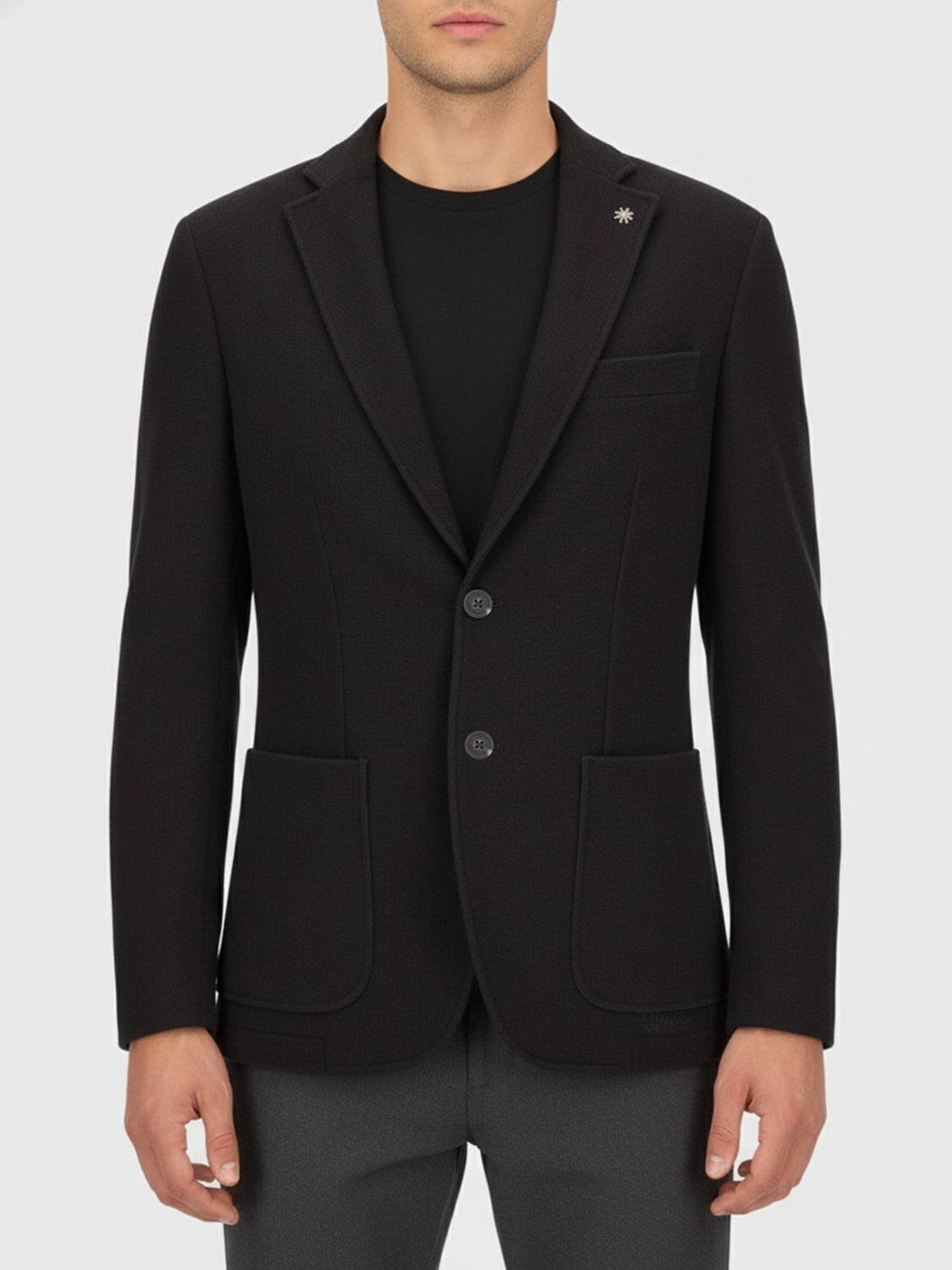 MANUEL RITZ CHAQUETA: Americana hombre Manuel Ritz, Negro - Img 1