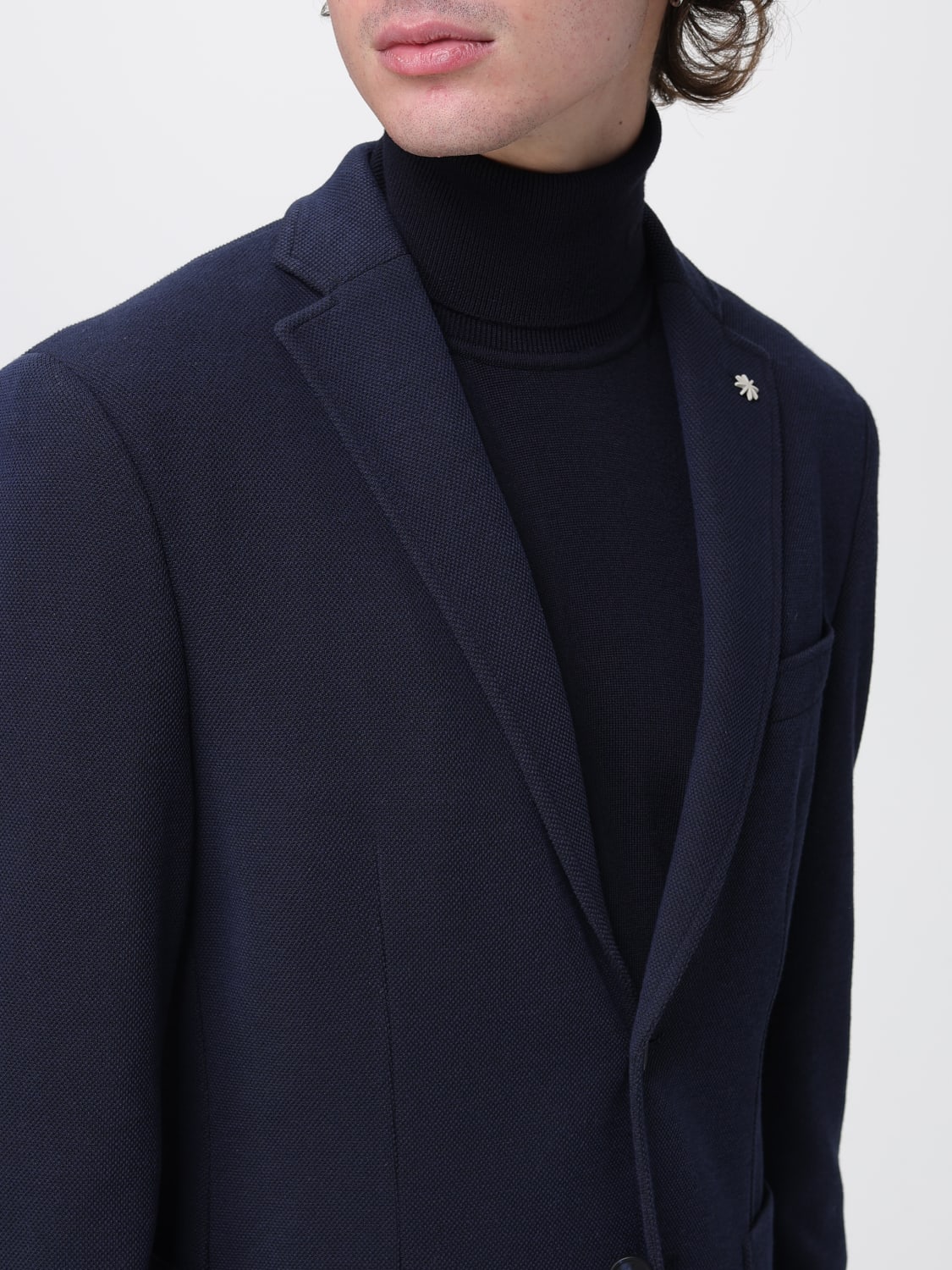 MANUEL RITZ JACKET: Blazer men Manuel Ritz, Blue - Img 4