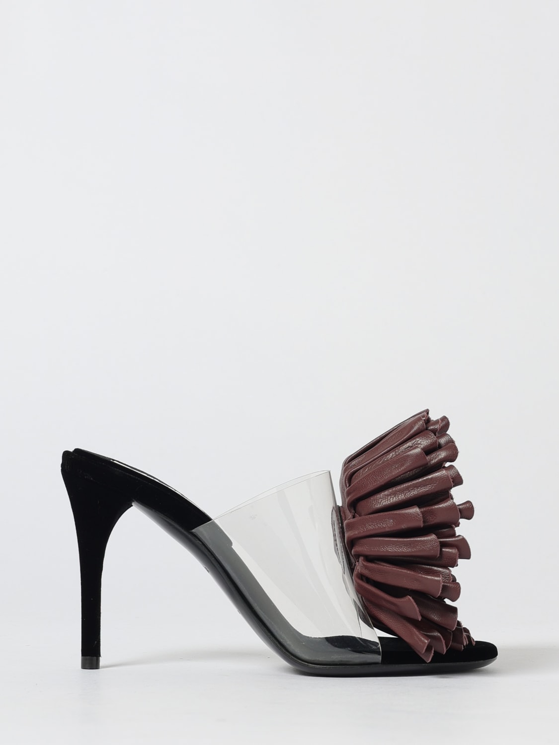 ALAÏA HEELED SANDAL: Shoes woman AlaÏa, Burgundy - Img 1