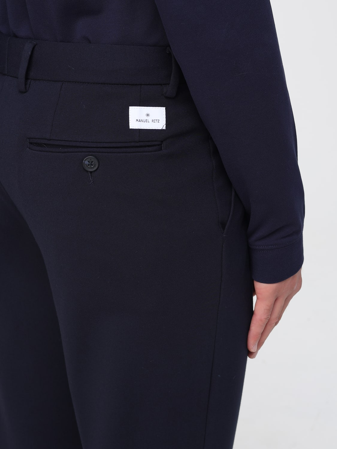 MANUEL RITZ PANTS: Pants men Manuel Ritz, Blue - Img 3