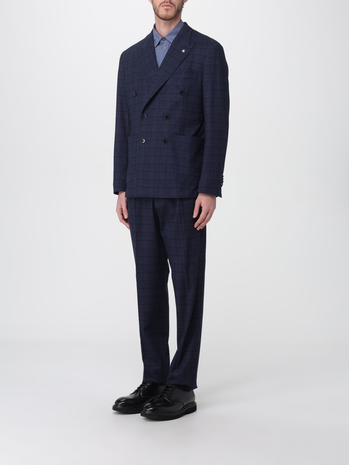 MANUEL RITZ ANZUG: Anzug herren Manuel Ritz, Blau - Img 4