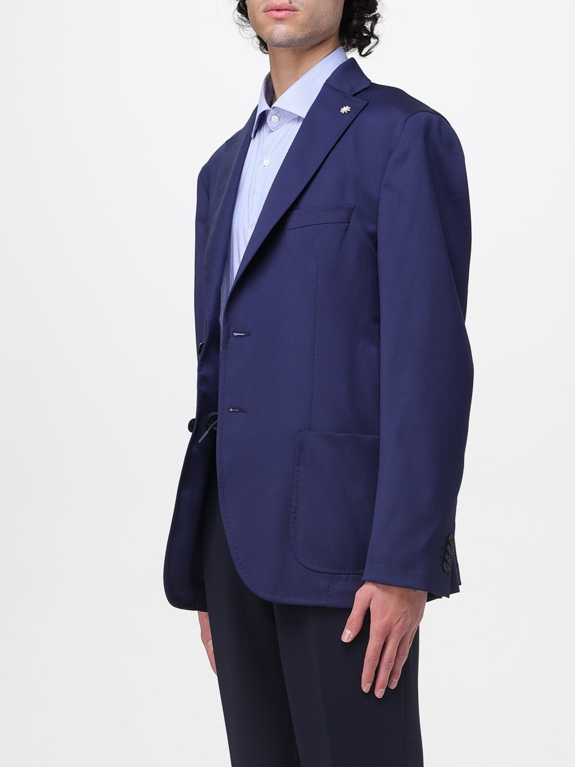 MANUEL RITZ JACKET: Blazer men Manuel Ritz, Blue - Img 3