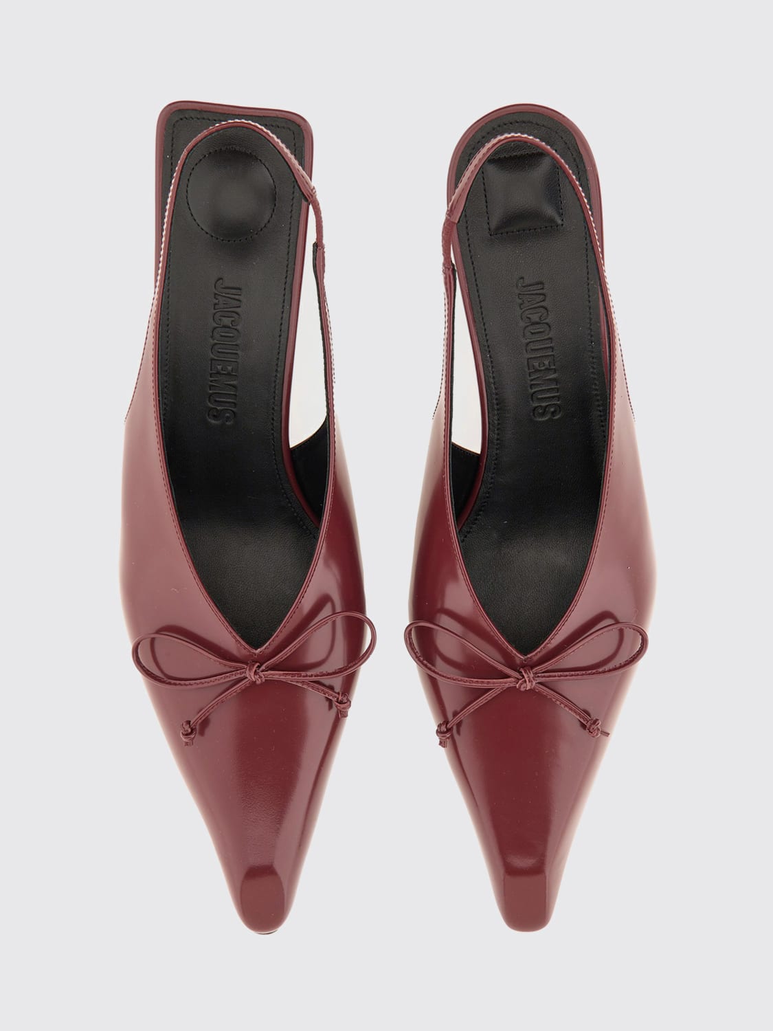 JACQUEMUS PUMP: Pump woman Jacquemus, Burgundy - Img 4