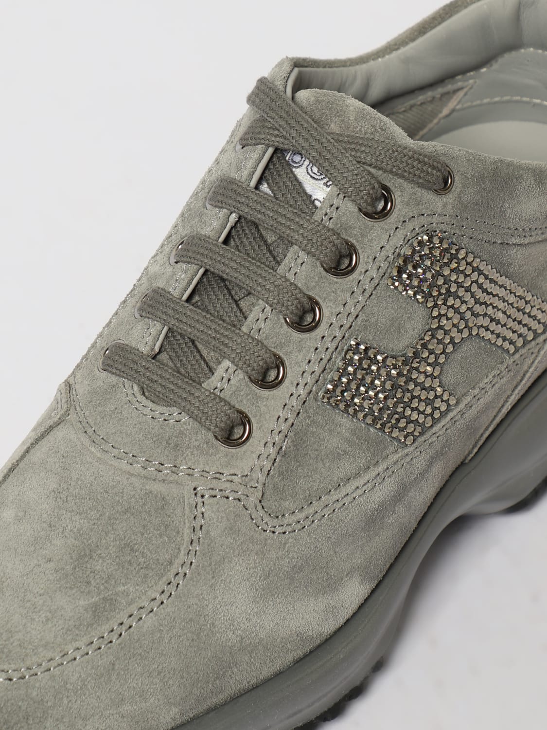 HOGAN SNEAKERS: Oxford shoe woman Hogan, Grey - Img 4