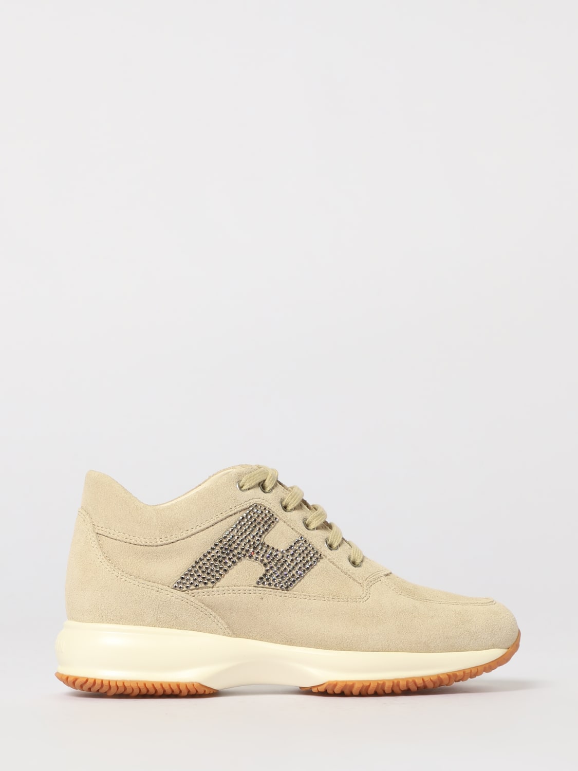 HOGAN SNEAKERS: Oxford shoe woman Hogan, Beige - Img 1