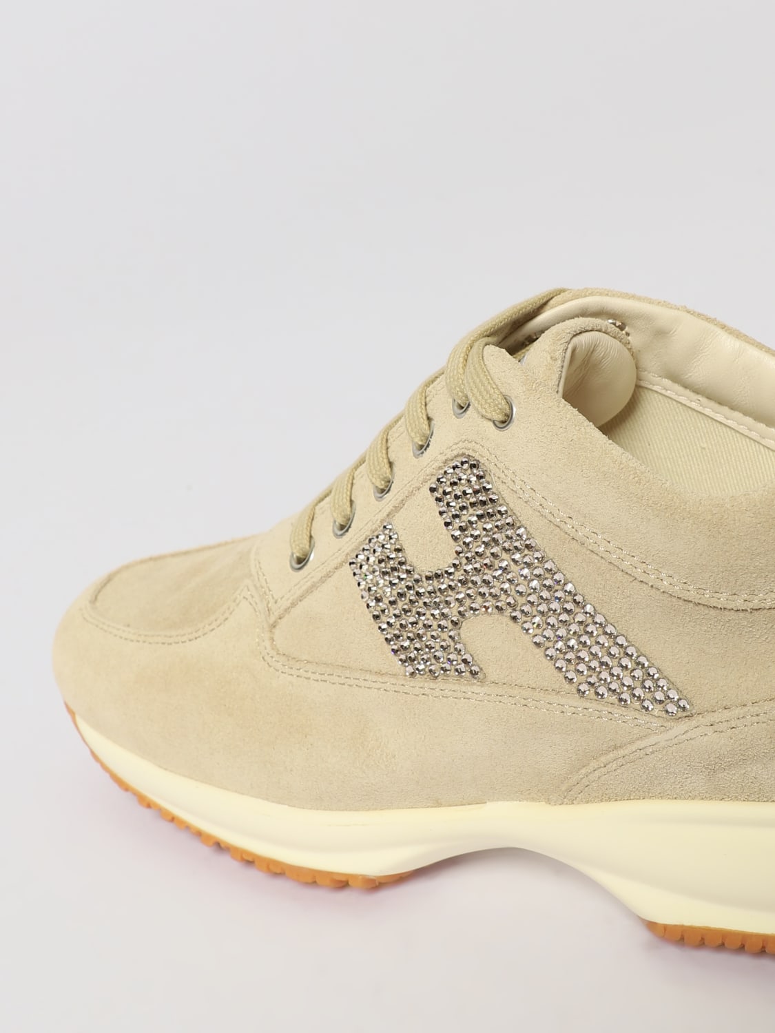 HOGAN SNEAKERS: Oxford shoe woman Hogan, Beige - Img 4