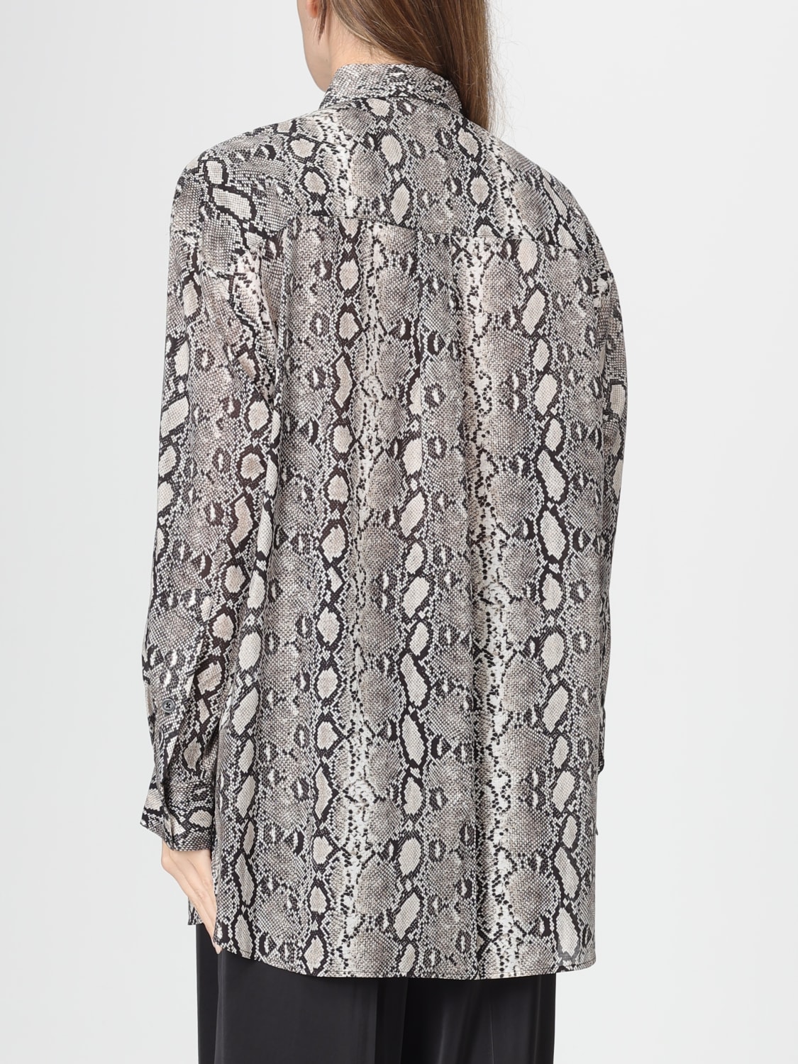 MICHAEL KORS CAMICIA: Camicia Michael Kors con stampa effetto pelle di serpente , Ecru - Img 2