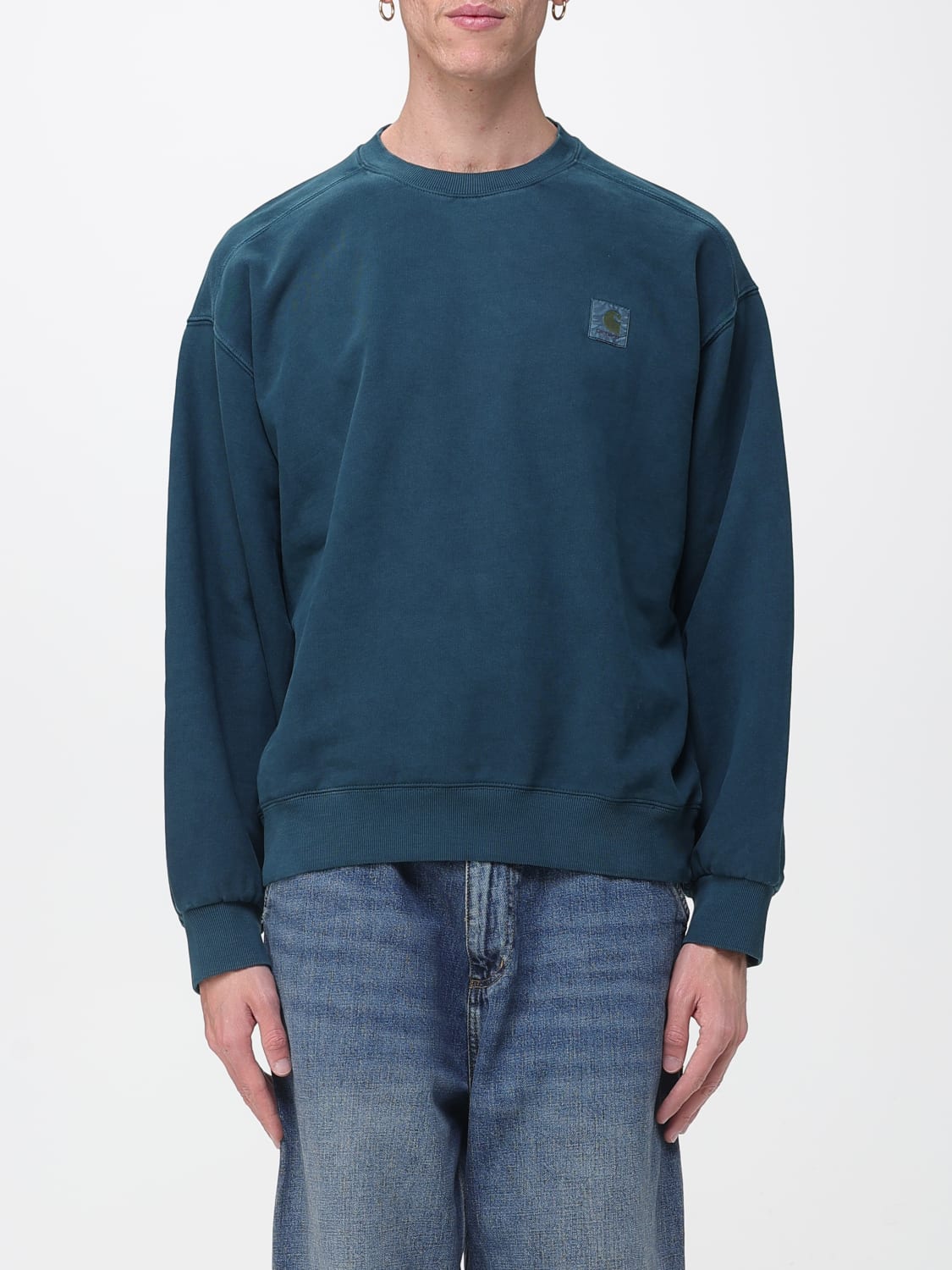 CARHARTT WIP SWEATSHIRT: Pullover herren Carhartt Wip, Petroleum Blue - Img 1
