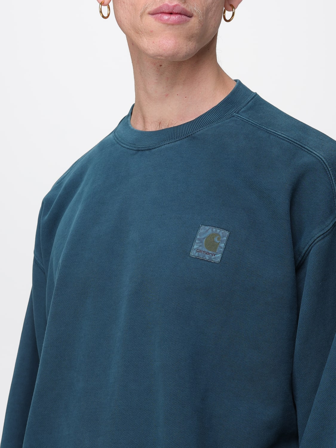 CARHARTT WIP SWEATSHIRT: Pullover herren Carhartt Wip, Petroleum Blue - Img 4