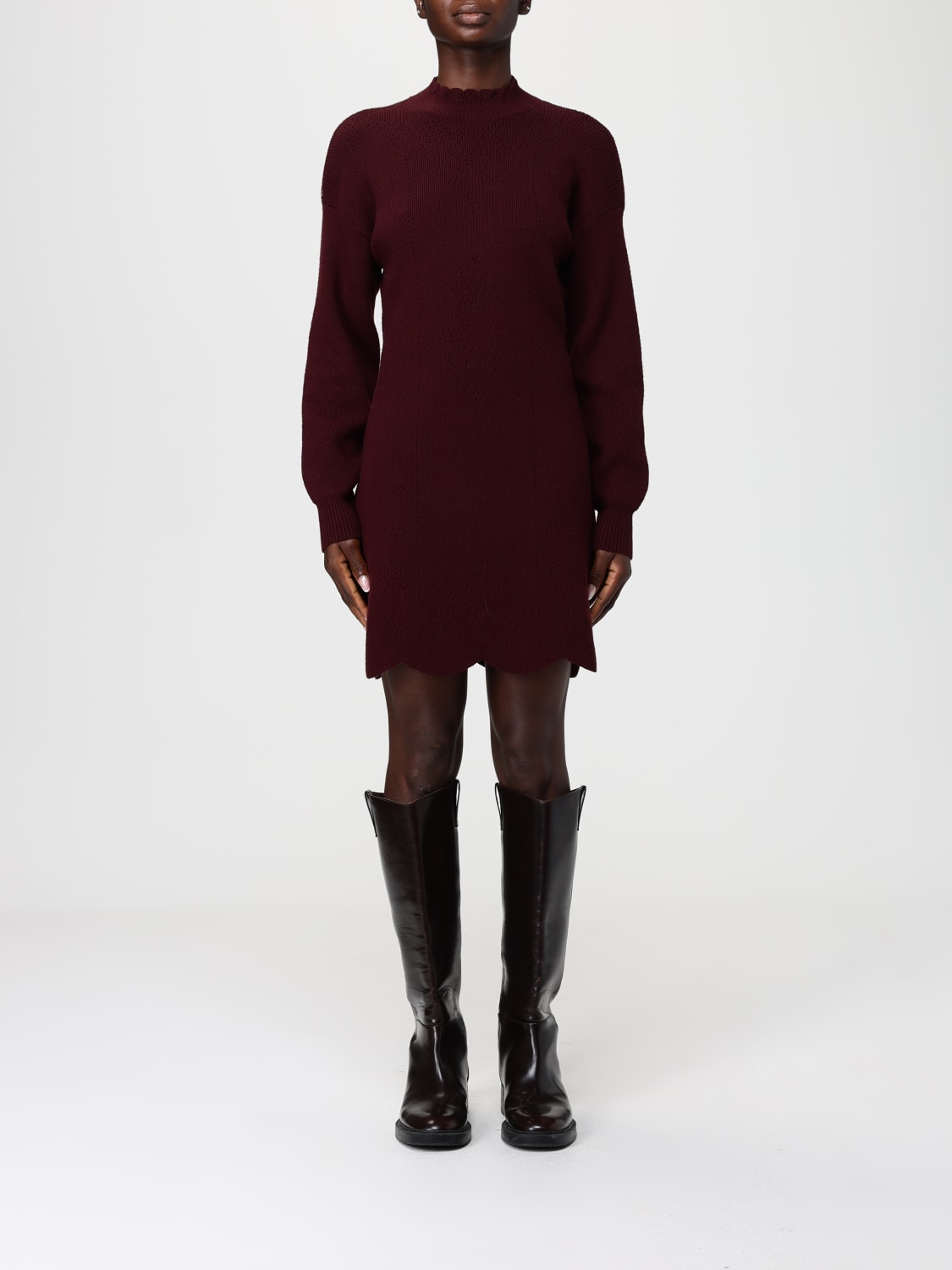 TWINSET DRESS: Dress woman Twinset, Red Purple - Img 1