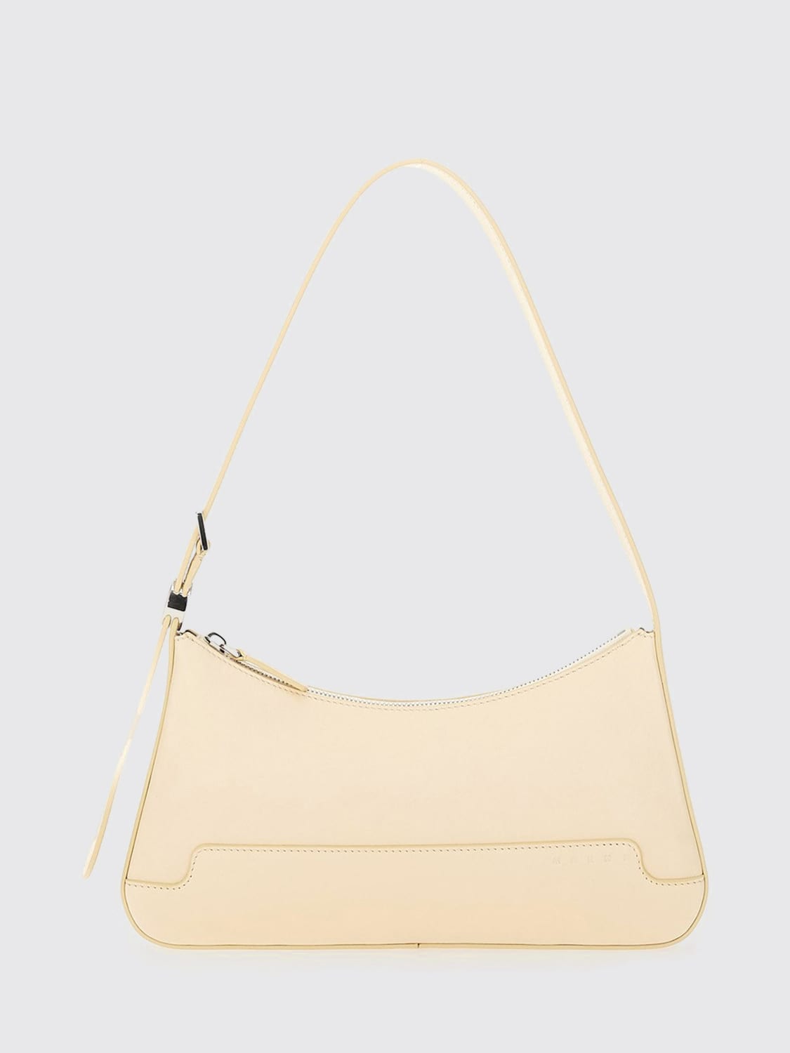 MARNI BORSA A SPALLA: Borsa Marni in pelle , Beige - Img 1