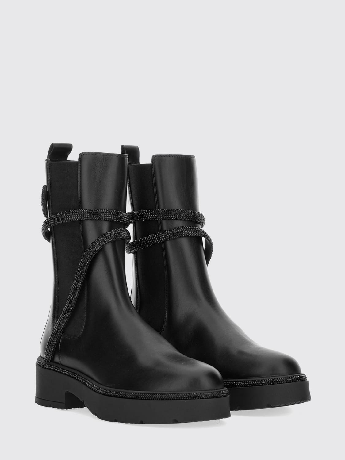 RENE CAOVILLA BOTTES: Bottes femme Rene Caovilla, Noir - Img 2