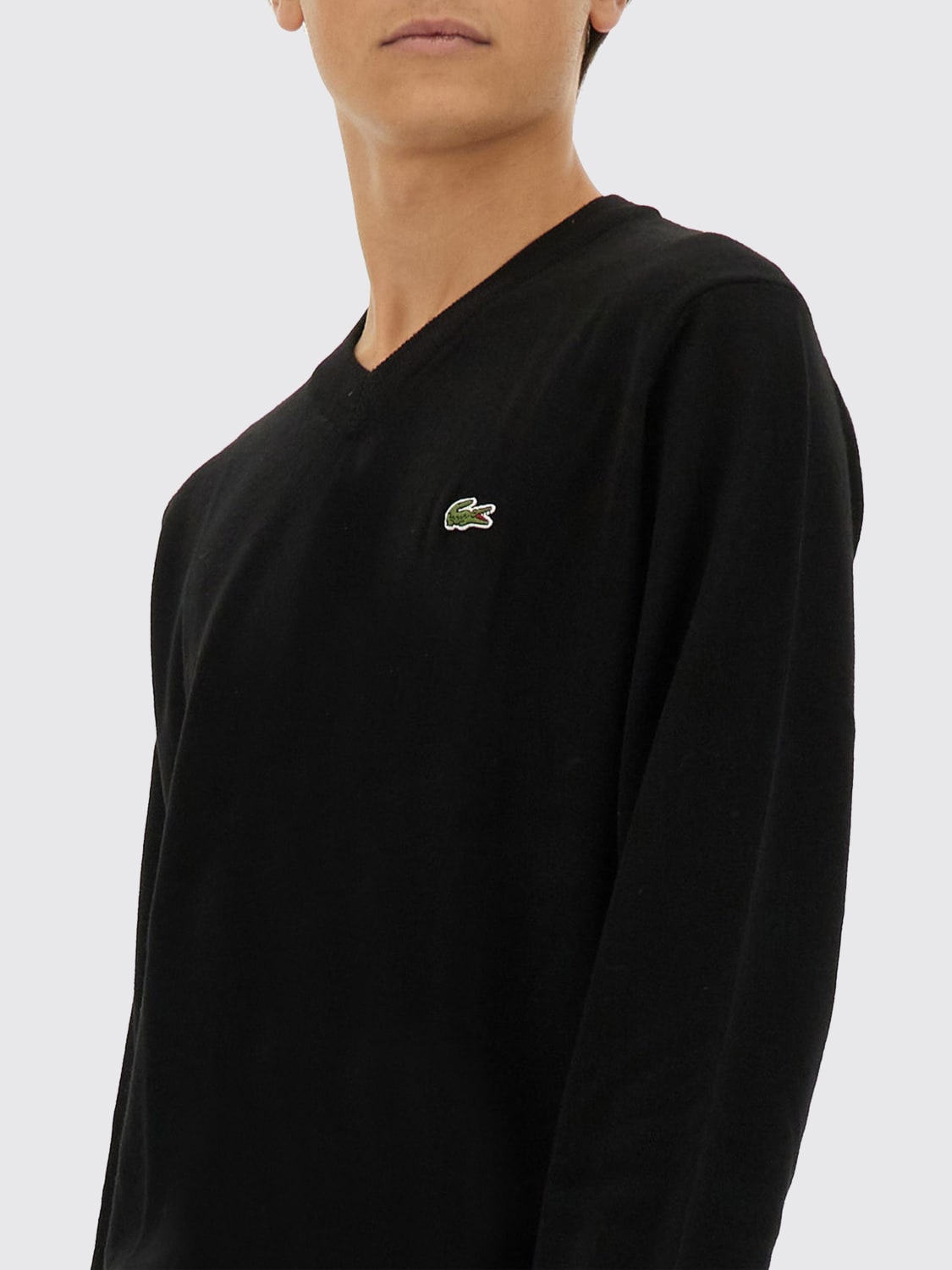 LACOSTE セーター: スウェットシャツ メンズ Lacoste, ブラック - Img 4