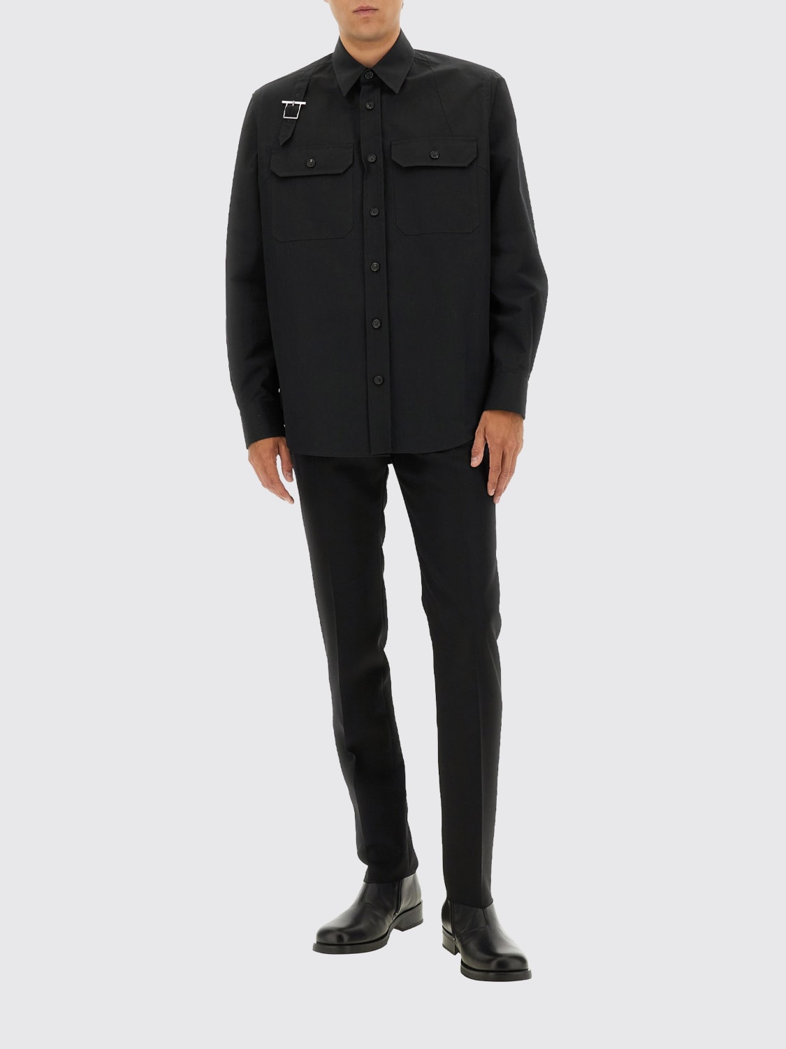 MCQUEEN PANTS: Pants men McQueen, Black - Img 2