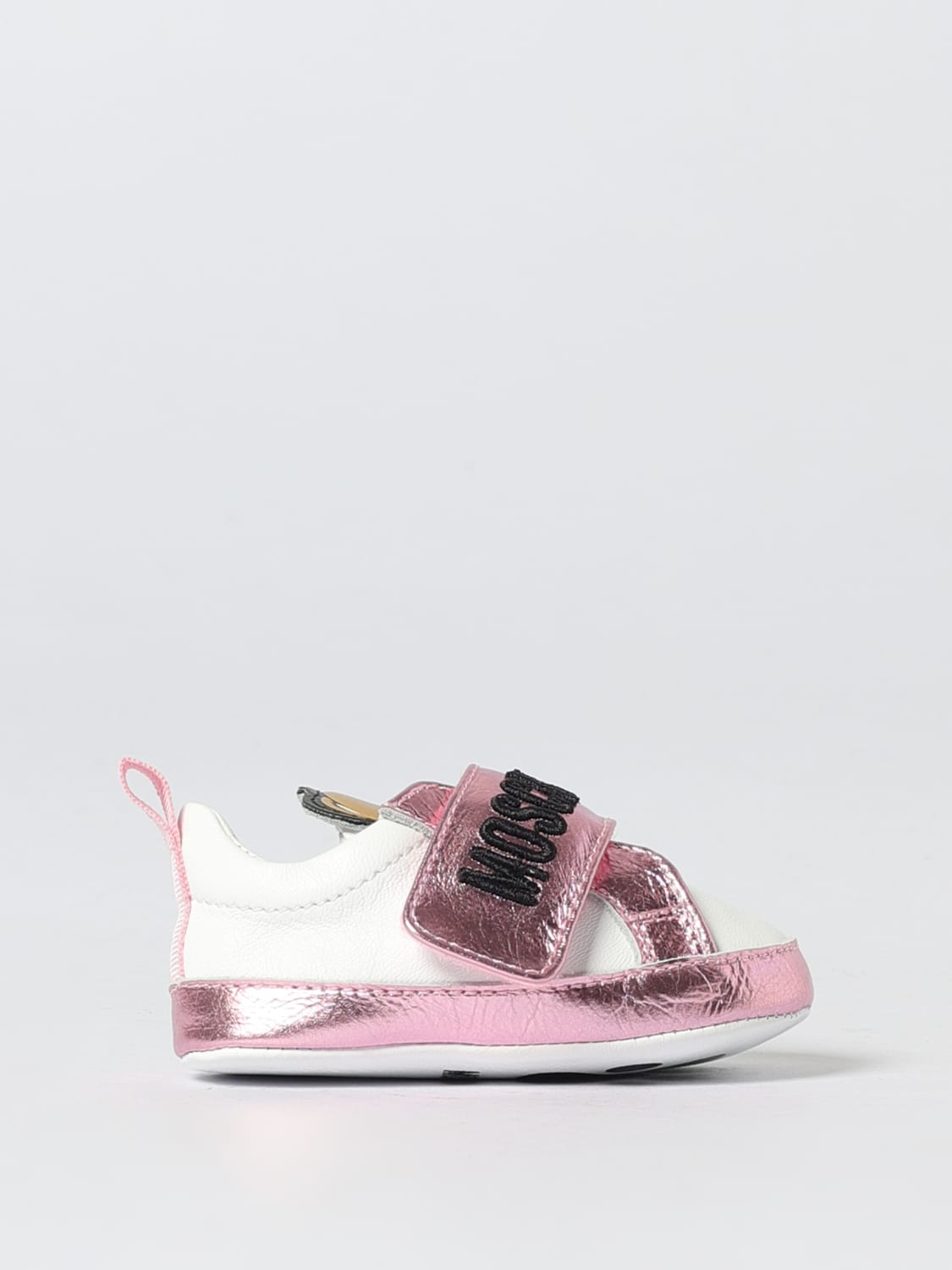 MOSCHINO ZAPATILLAS: Zapatos niños Moschino, Rosa - Img 1