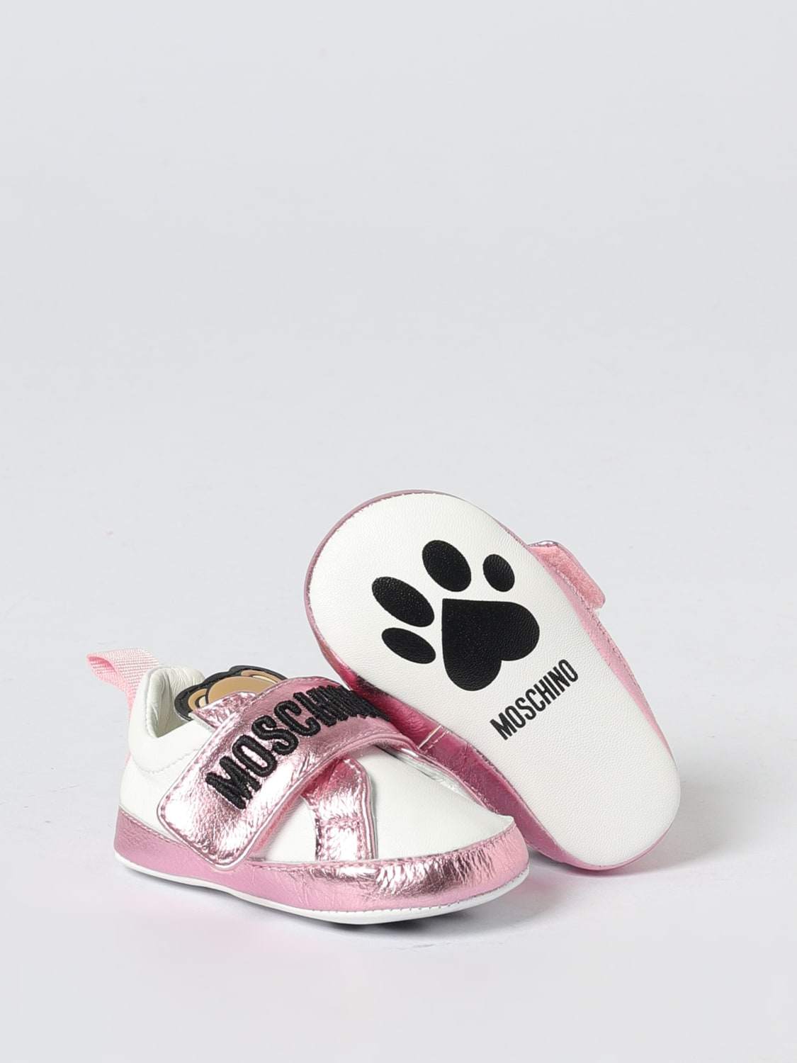 MOSCHINO ZAPATILLAS: Zapatos niños Moschino, Rosa - Img 2