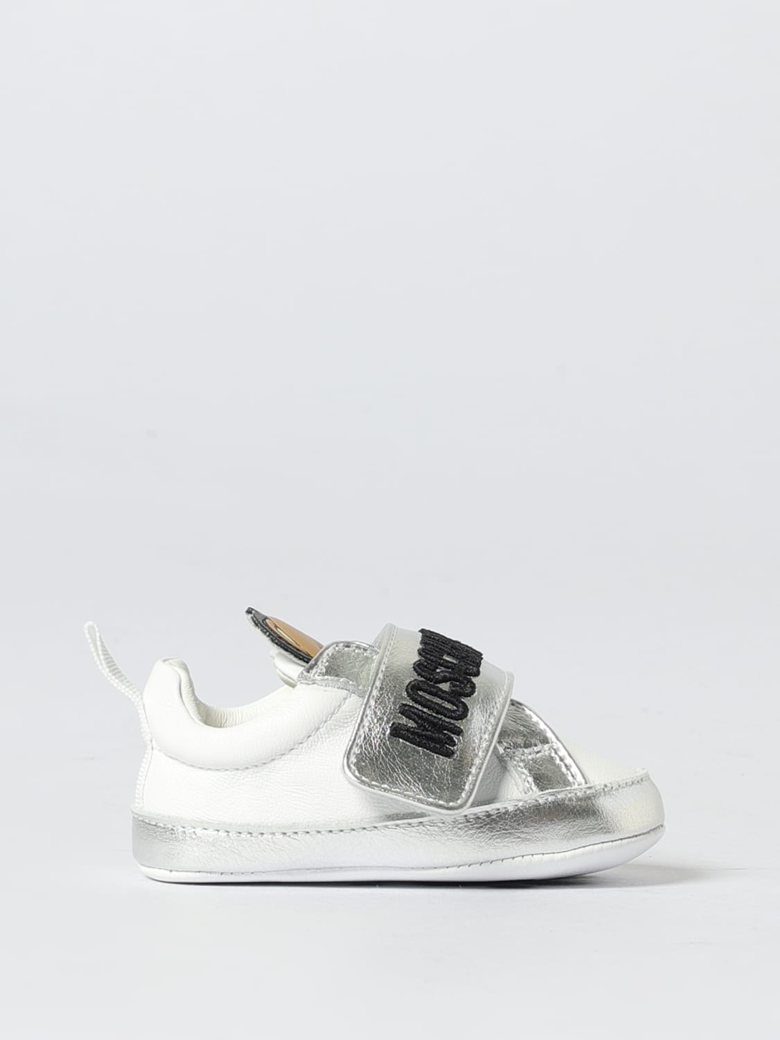 MOSCHINO BASKETS: Chaussures enfant Moschino, Argent - Img 1