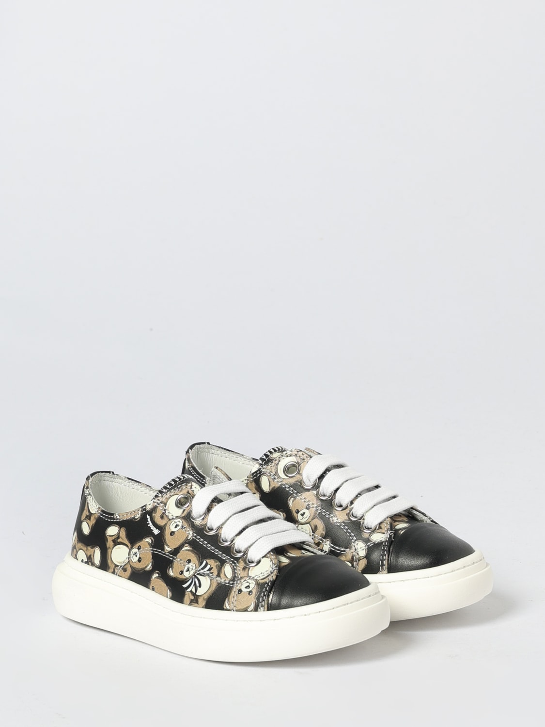 MOSCHINO SNEAKERS: Shoes kids Moschino, Silver - Img 2