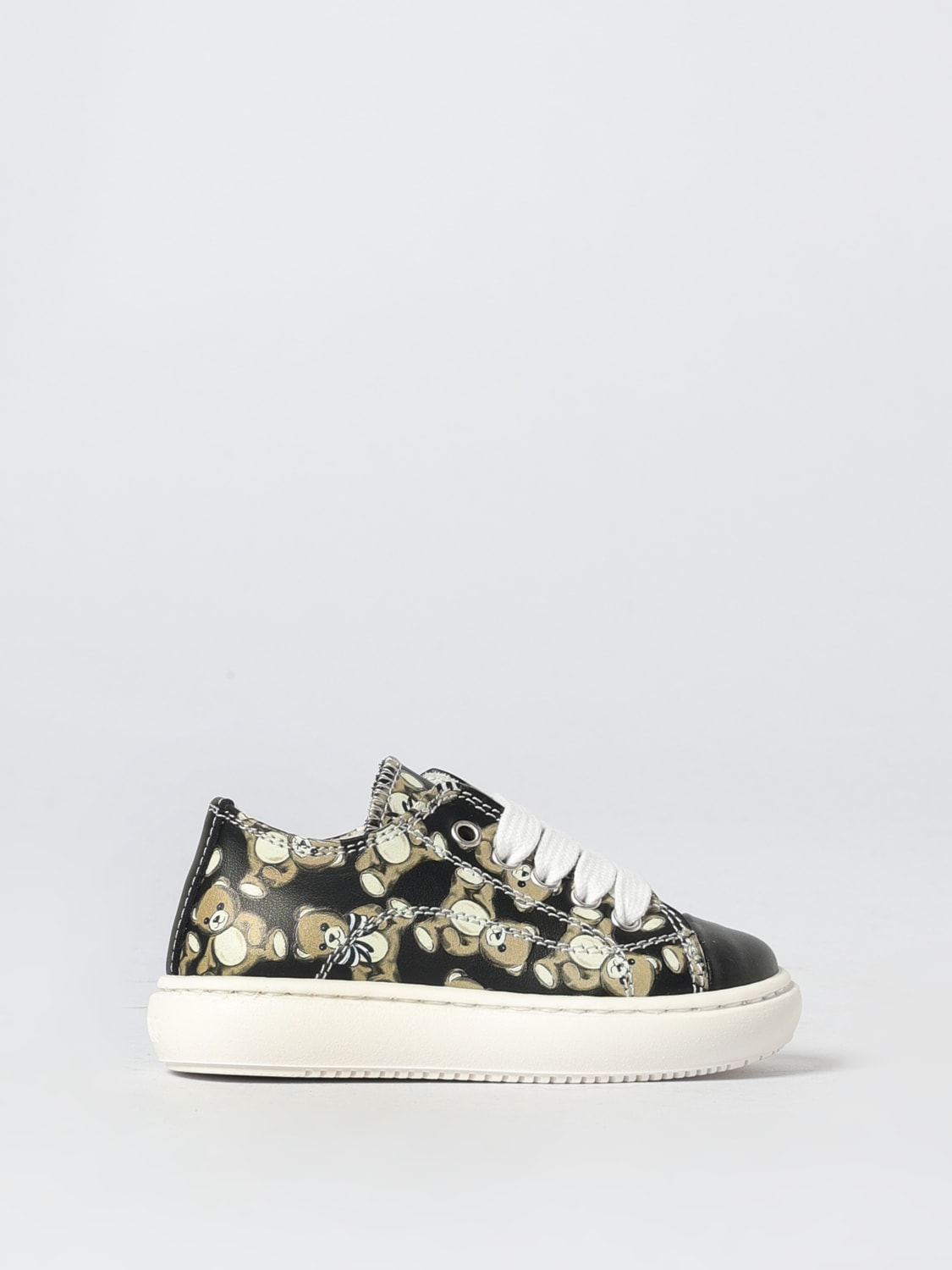 MOSCHINO SNEAKERS: Schuhe kinder Moschino, Silber - Img 1