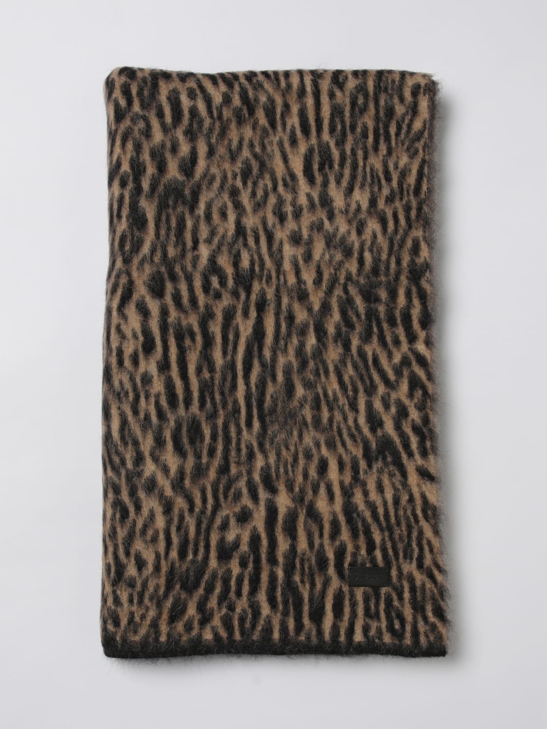 SAINT LAURENT ÉCHARPE: Écharpe femme Saint Laurent, Marron - Img 1