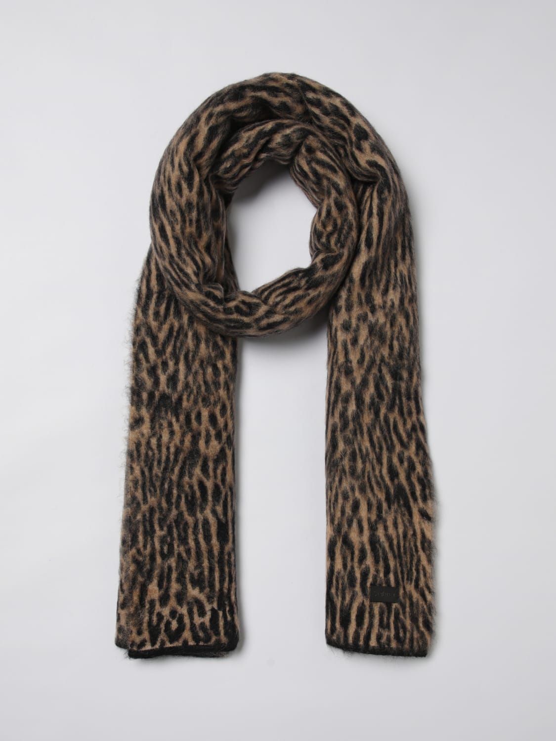 SAINT LAURENT ÉCHARPE: Écharpe femme Saint Laurent, Marron - Img 2