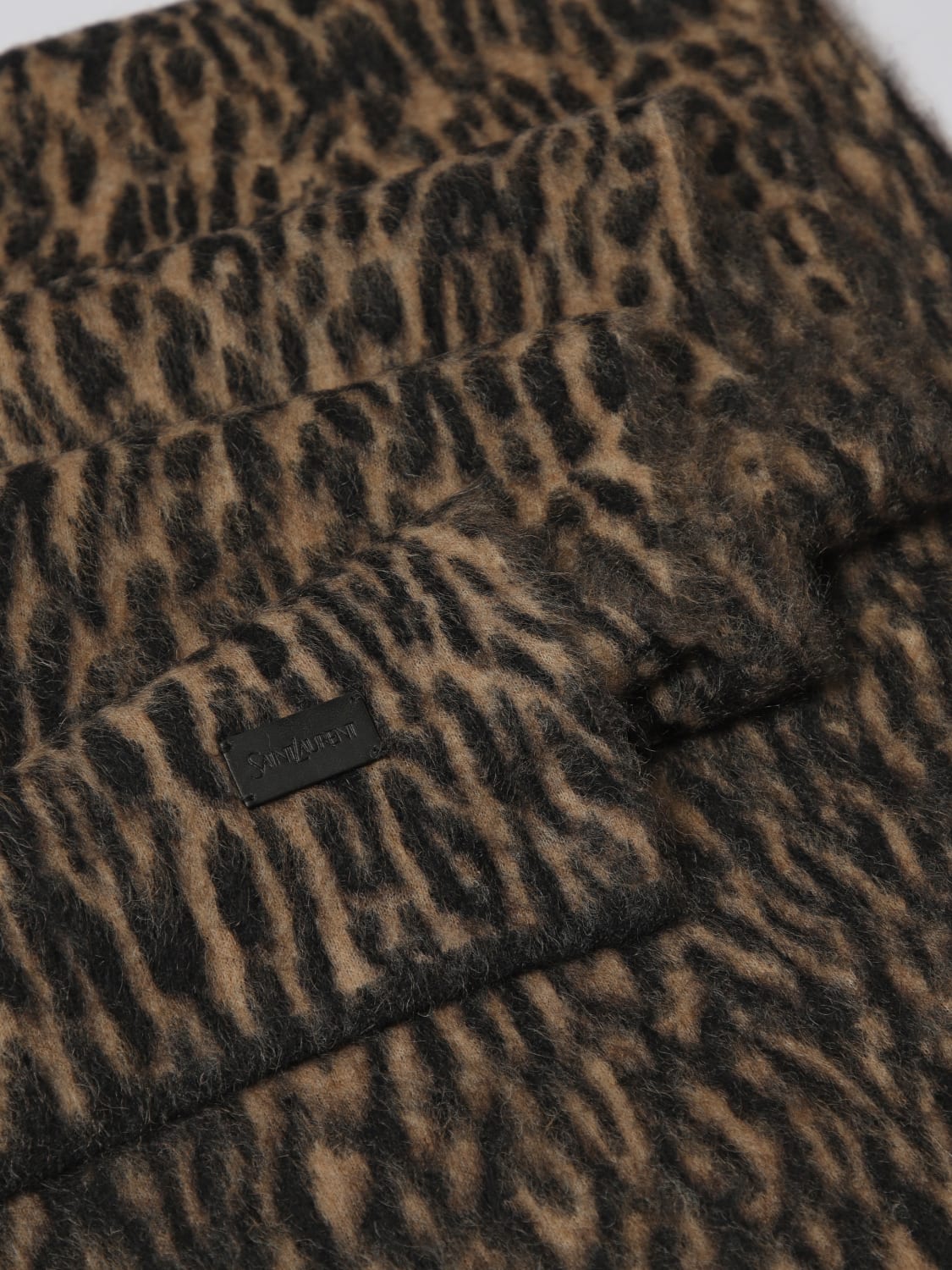 SAINT LAURENT ÉCHARPE: Écharpe femme Saint Laurent, Marron - Img 3