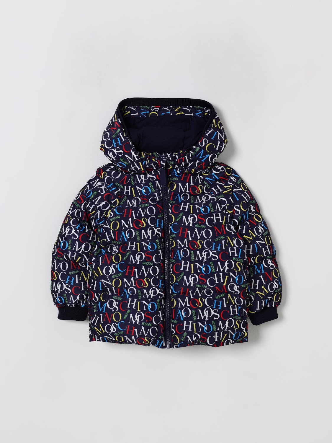 MOSCHINO VESTE: Manteau enfant Moschino, Bleu - Img 1