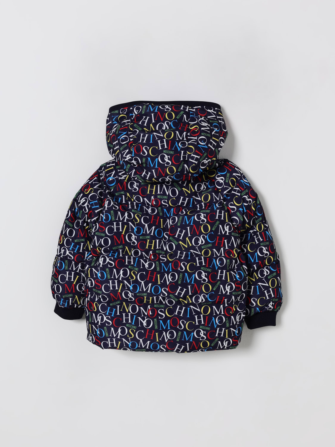 MOSCHINO VESTE: Manteau enfant Moschino, Bleu - Img 2