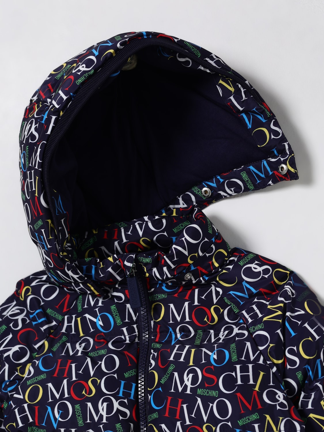 MOSCHINO VESTE: Manteau enfant Moschino, Bleu - Img 3