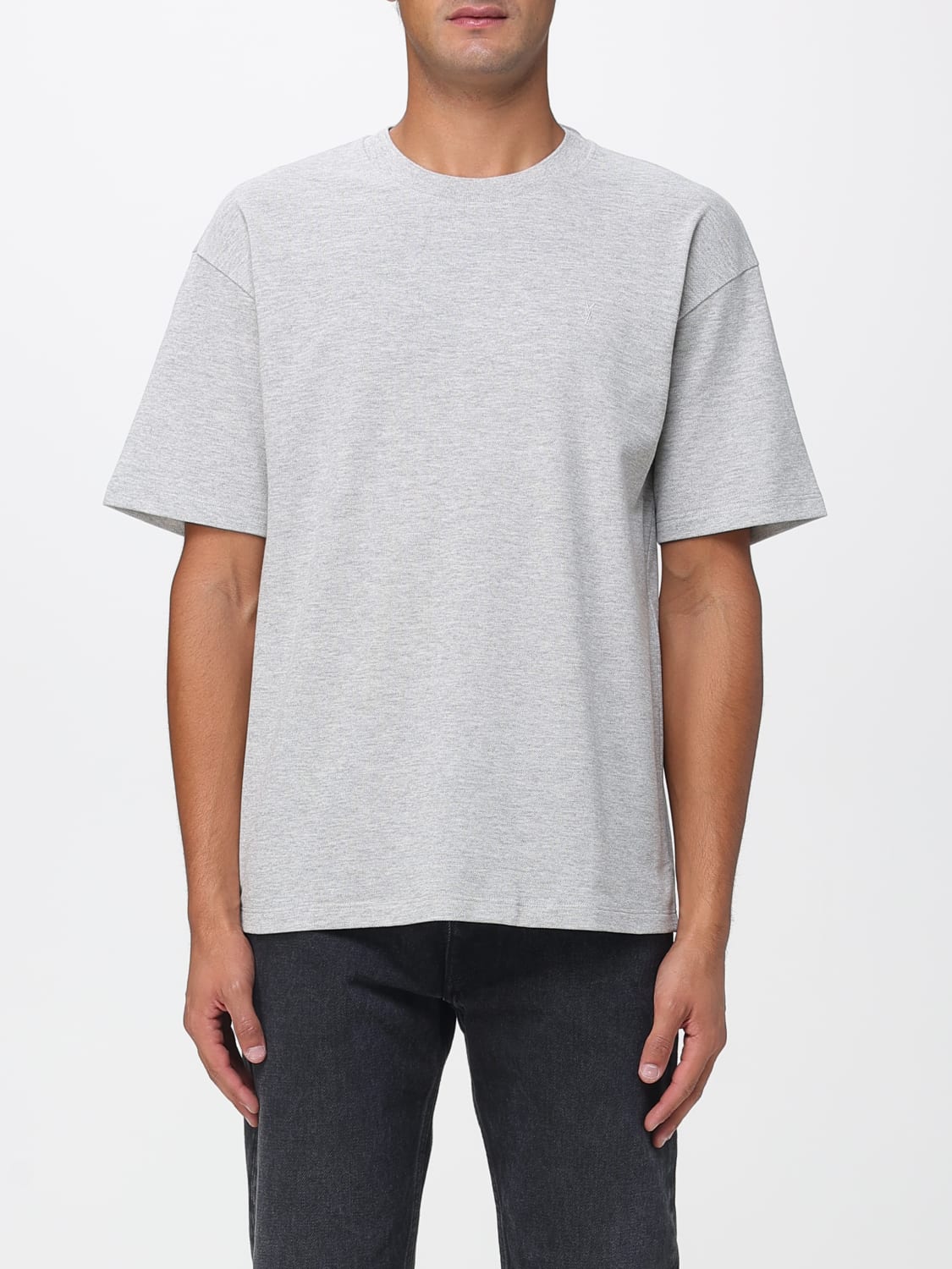 SAINT LAURENT T-SHIRT: T-shirt men Saint Laurent, Grey - Img 1