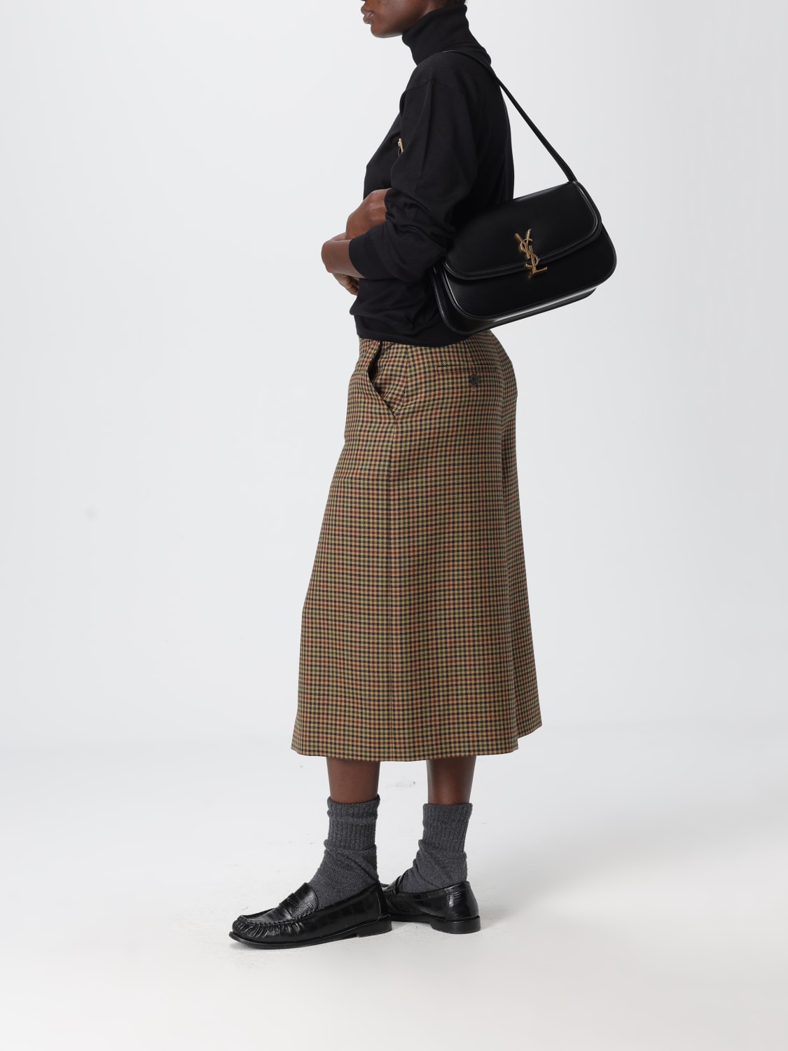 SAINT LAURENT SAC PORTÉ ÉPAULE: Sac porté épaule femme Saint Laurent, Noir - Img 2