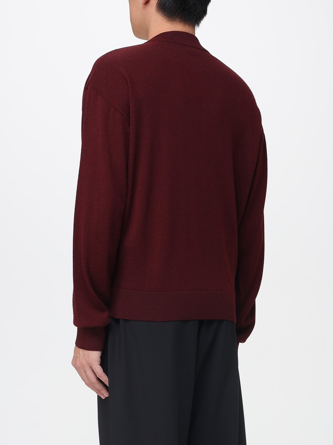 SAINT LAURENT SWEATER: Sweater men Saint Laurent, Burgundy - Img 3