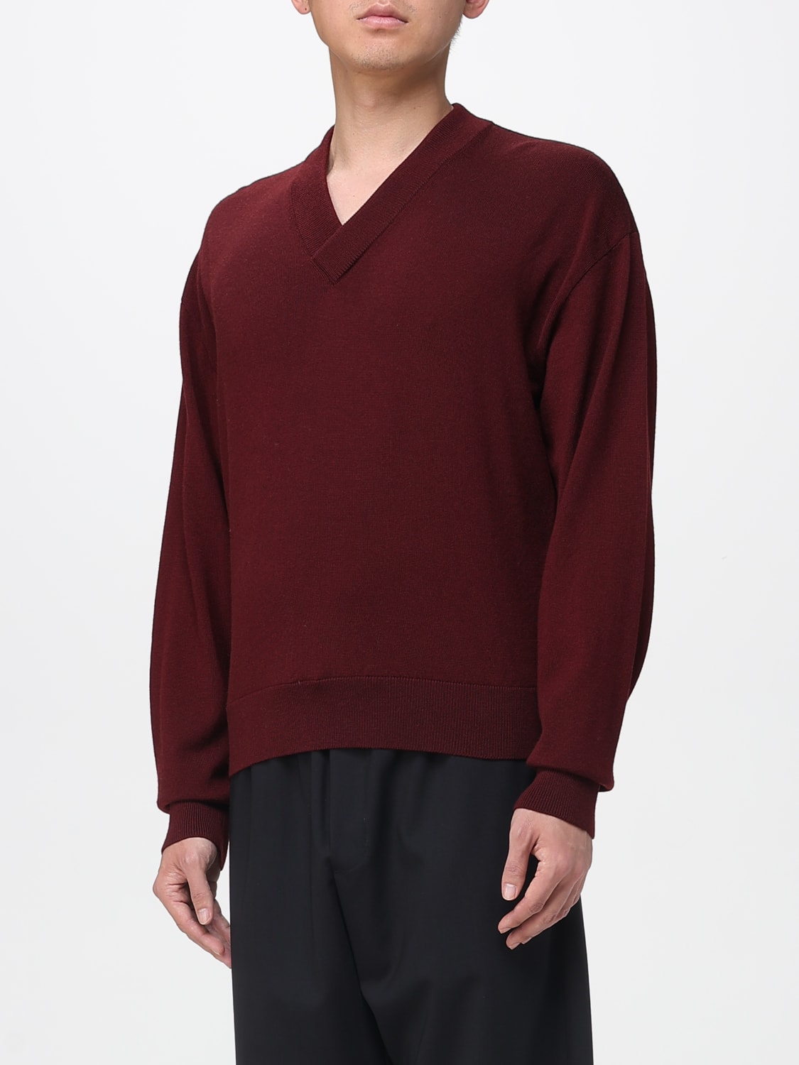 SAINT LAURENT SWEATER: Sweater men Saint Laurent, Burgundy - Img 4