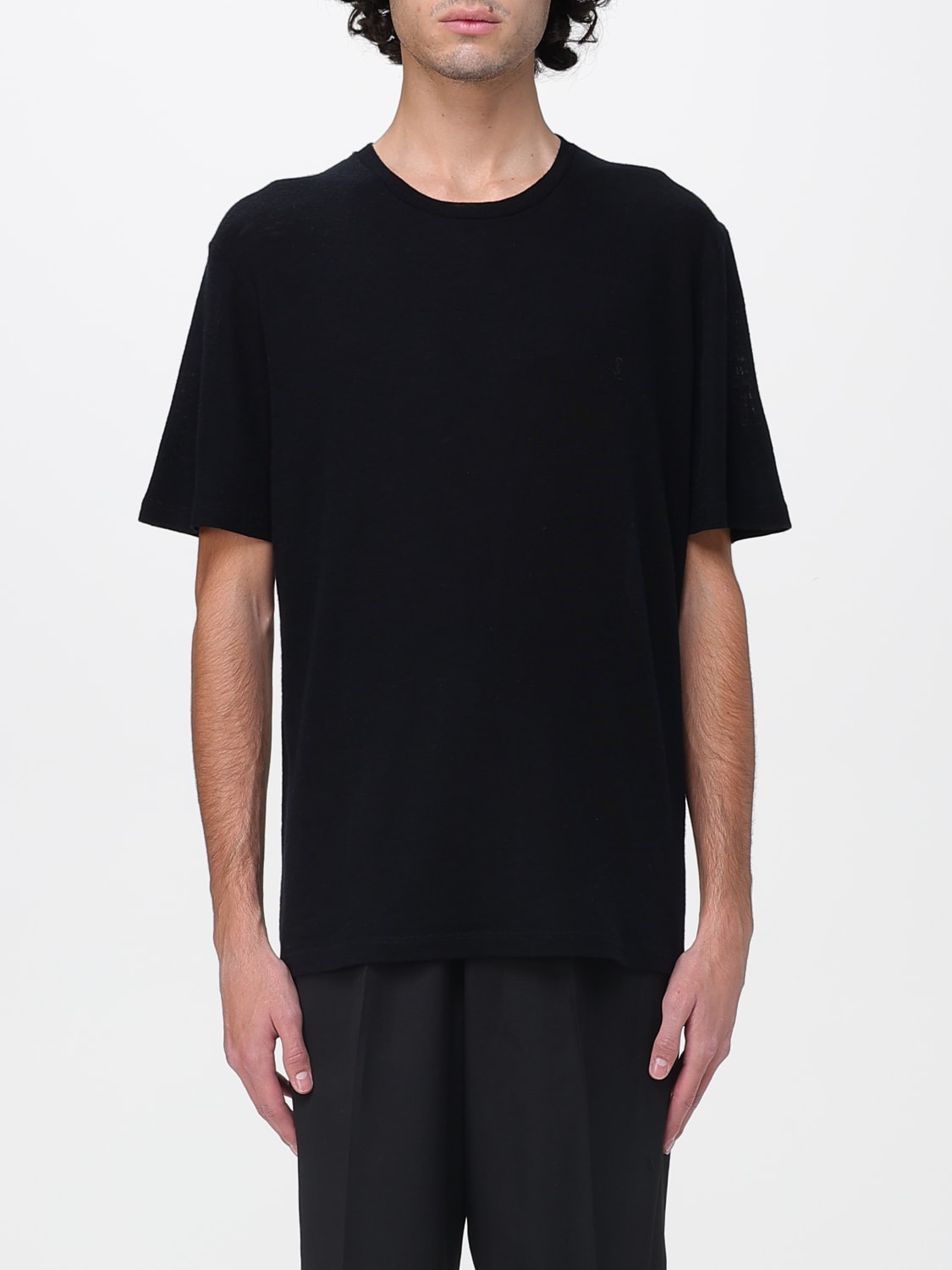 SAINT LAURENT T-SHIRT: T-shirt men Saint Laurent, Black - Img 1