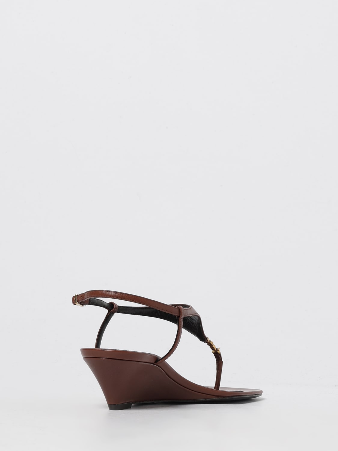 SAINT LAURENT SANDALEN MIT ABSATZ: Sandalen mit absatz damen Saint Laurent, Braun - Img 3