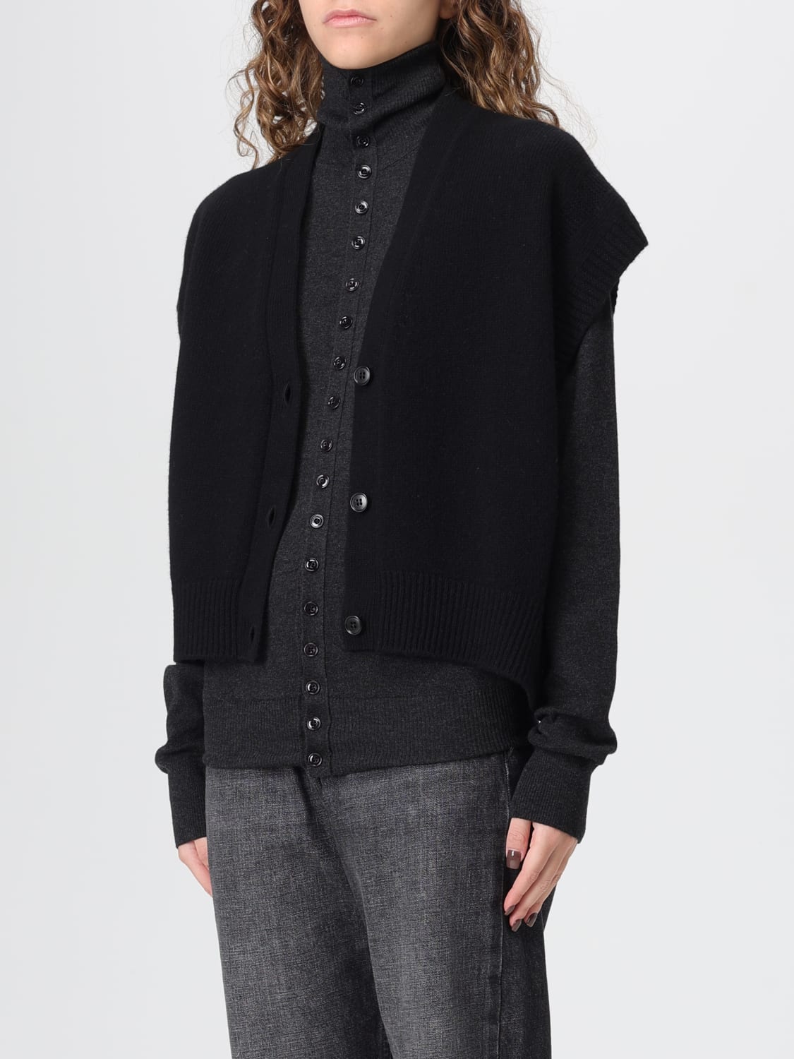 NICHOLSON & NICHOLSON WAISTCOAT: Jacket woman Nicholson & Nicholson, Black - Img 3