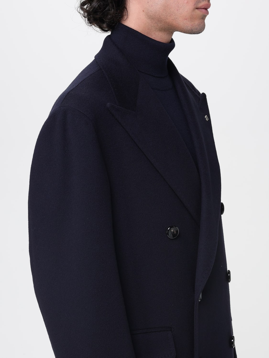 TAGLIATORE COAT: Coat men Tagliatore, Blue - Img 4