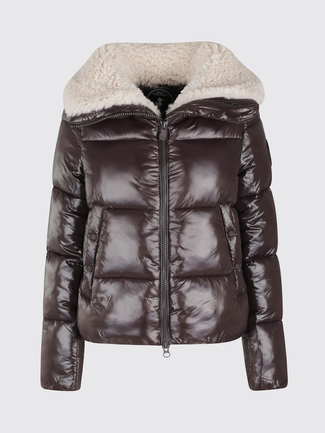 SAVE THE DUCK JACKET: Jacket woman Save The Duck, Brown - Img 1