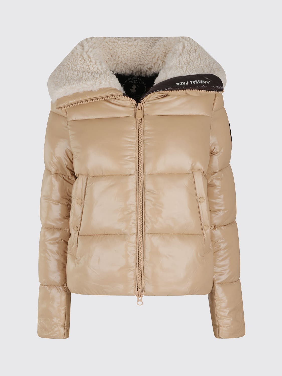 SAVE THE DUCK JACKET: Jacket woman Save The Duck, Biscuit - Img 1