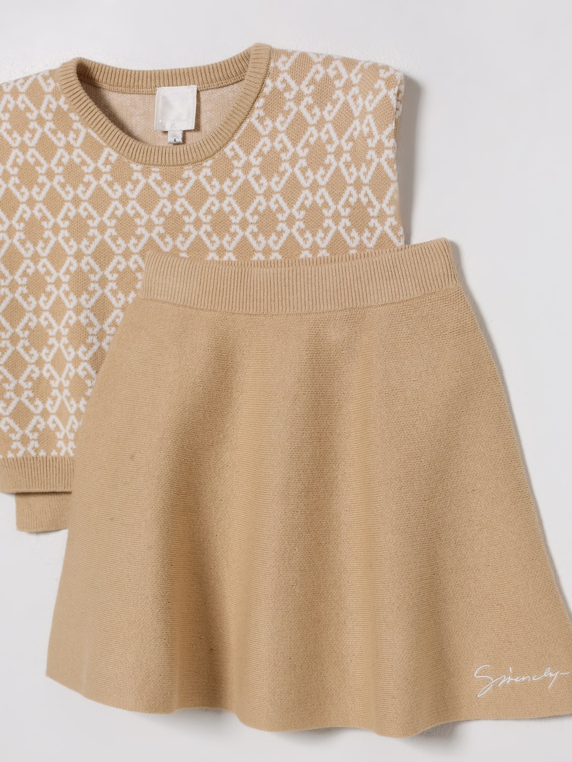 GIVENCHY KOMBINATION: Kleid kinder Givenchy, Sand - Img 3