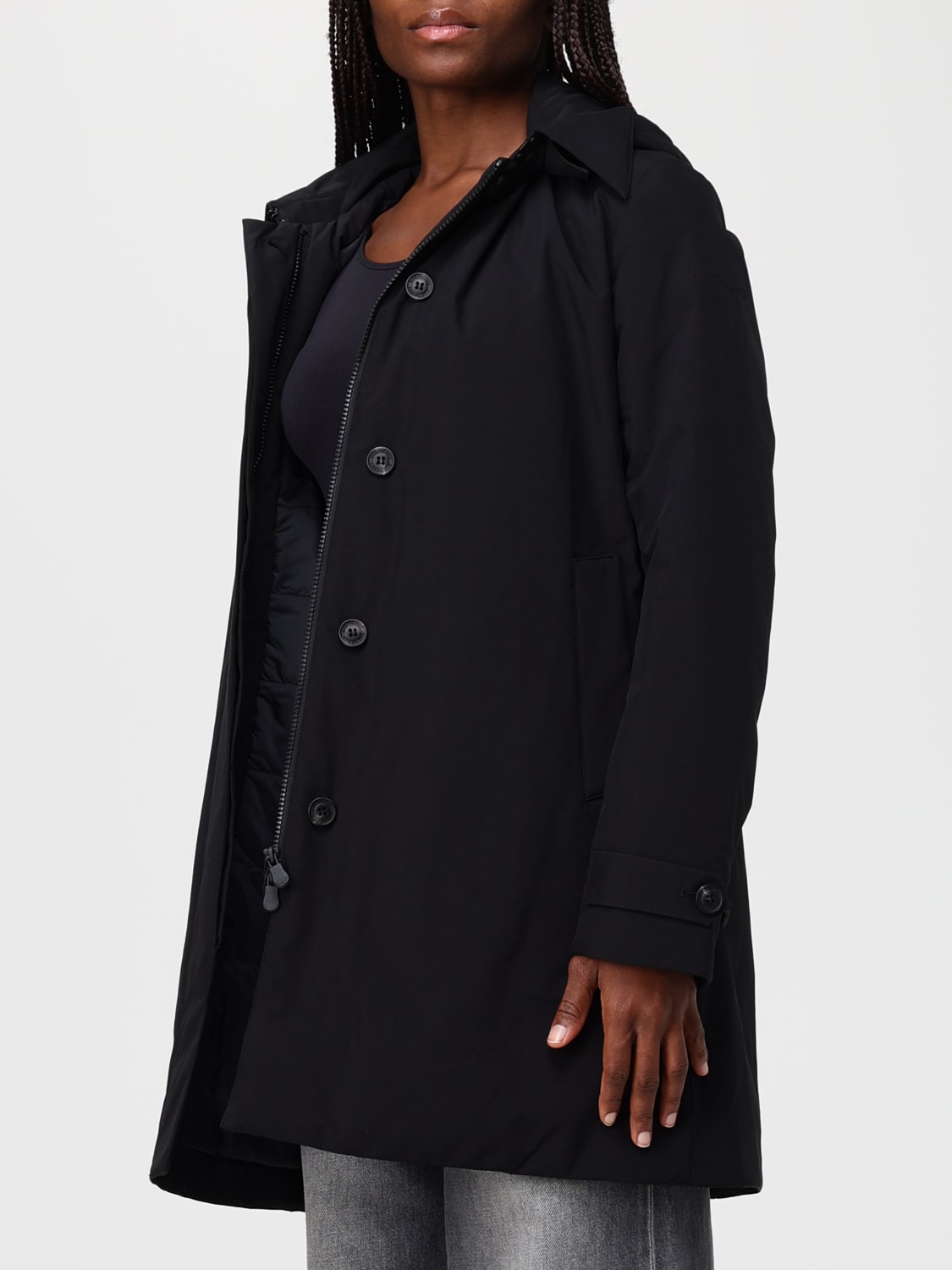 SAVE THE DUCK CHAQUETA: Abrigo mujer Save The Duck, Negro - Img 3