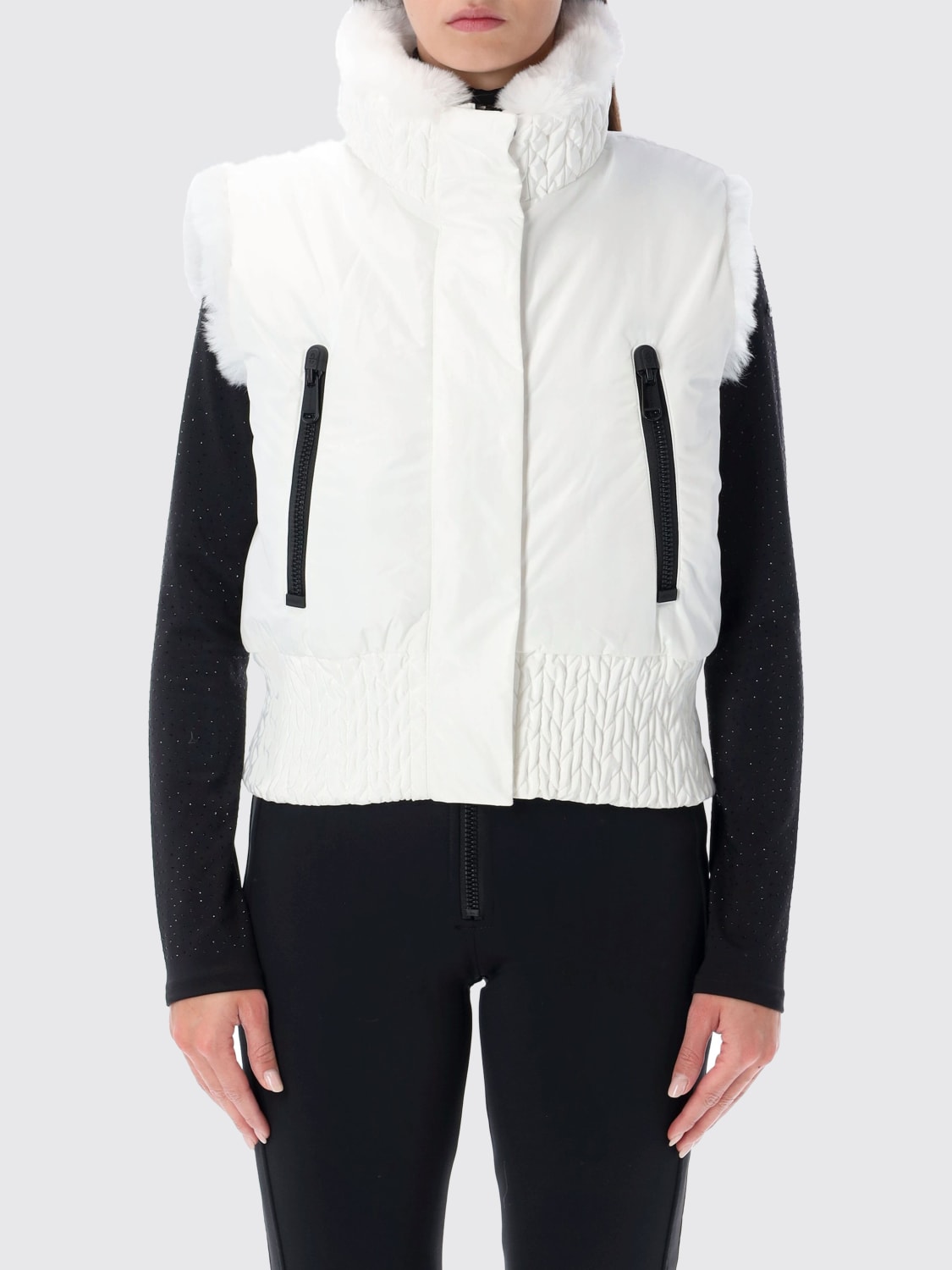 GOLDBERGH FOURRURE: Manteau femme Goldbergh, Blanc - Img 4