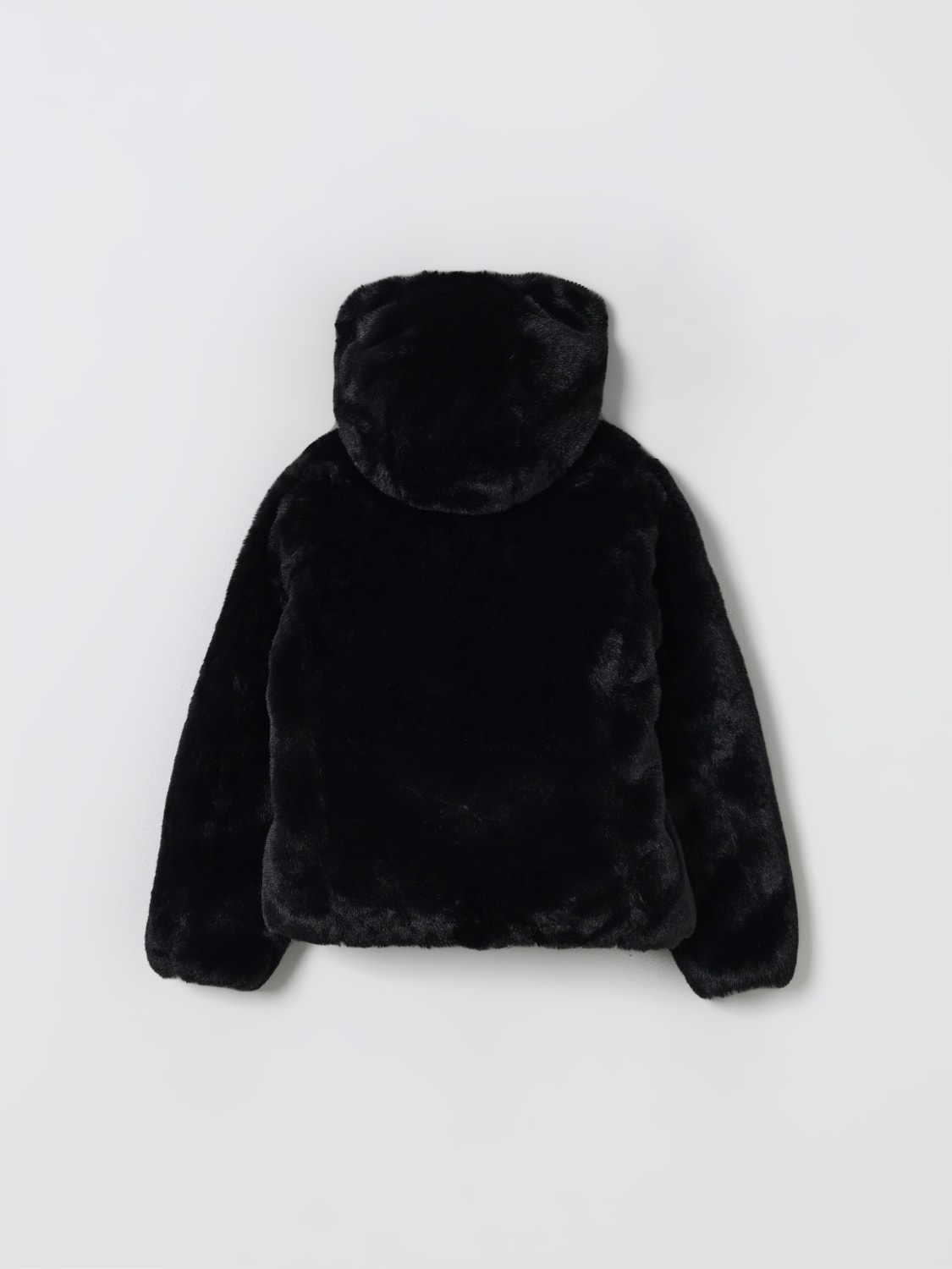 SAVE THE DUCK MANTEL: Pelzmantel kinder Save The Duck, Schwarz - Img 2