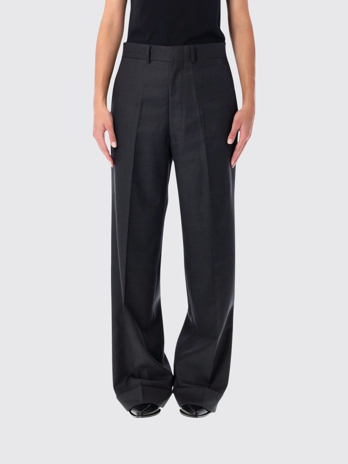 JUNYA WATANABE PANTS: Pants woman Junya Watanabe, Charcoal - Img 1