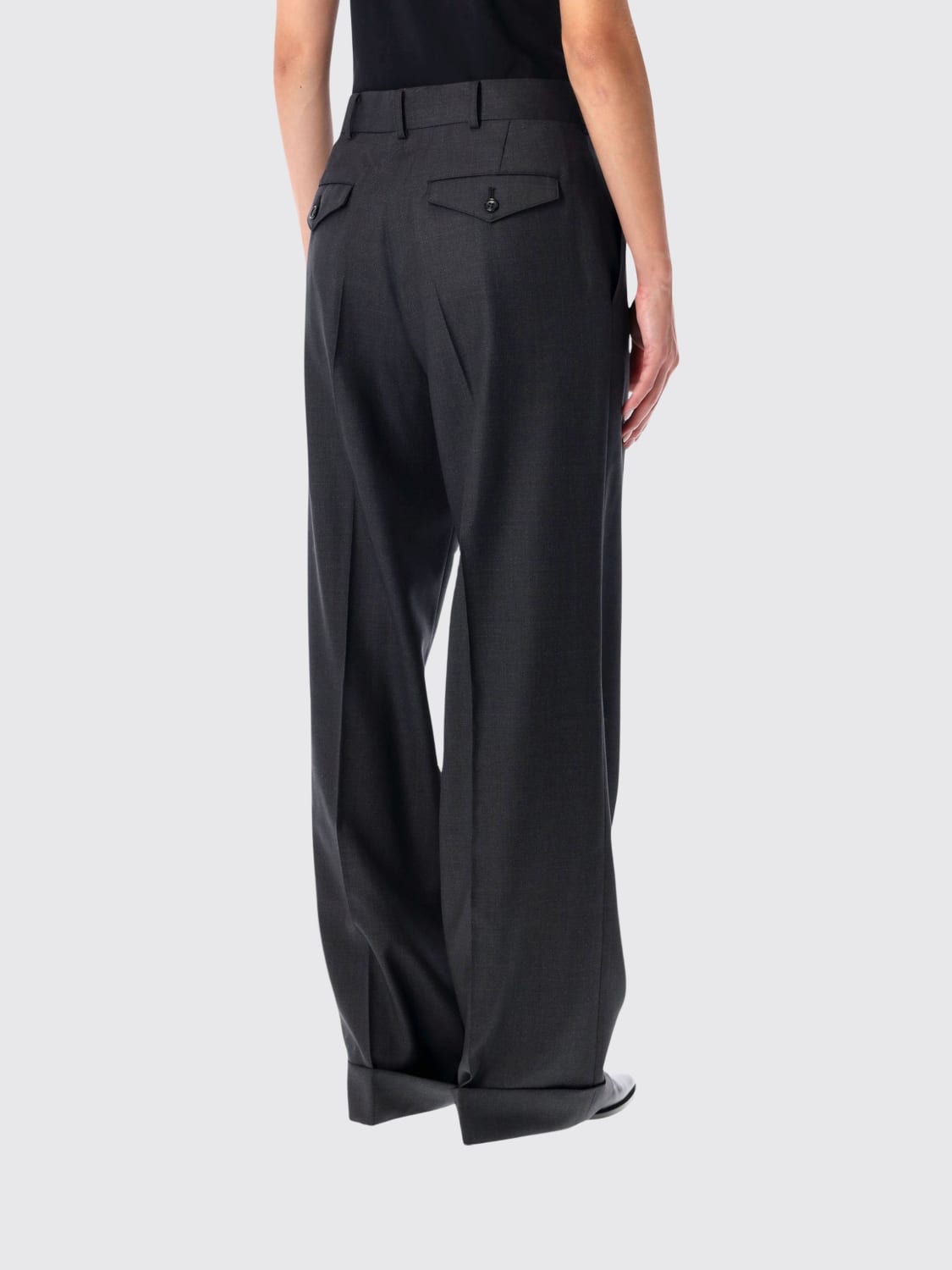 JUNYA WATANABE PANTS: Pants woman Junya Watanabe, Charcoal - Img 2