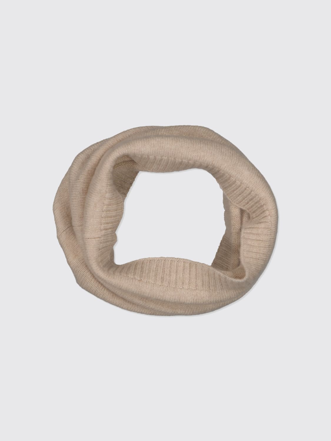 BOBBIN & TRICOT SCALDA COLLO: Collo in cashmere Bobbin & Tricot, Beige - Img 2