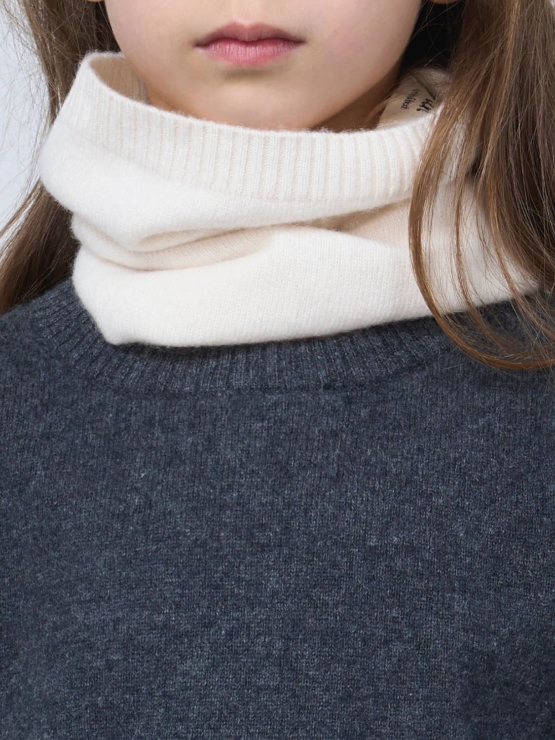 BOBBIN & TRICOT SCALDA COLLO: Collo in cashmere Bobbin & Tricot, Avorio - Img 2