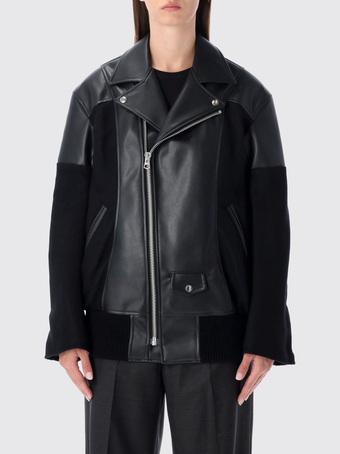 JUNYA WATANABE JACKET: Coat woman Junya Watanabe, Black - Img 1