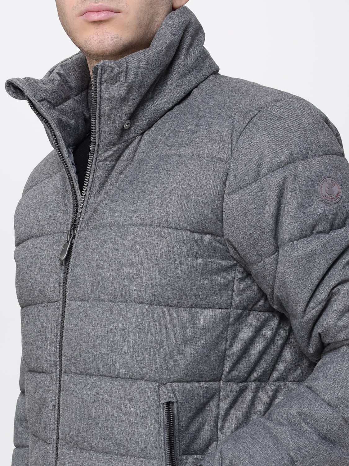 SAVE THE DUCK 外套: 外套 男士 Save The Duck, 灰色 - Img 4