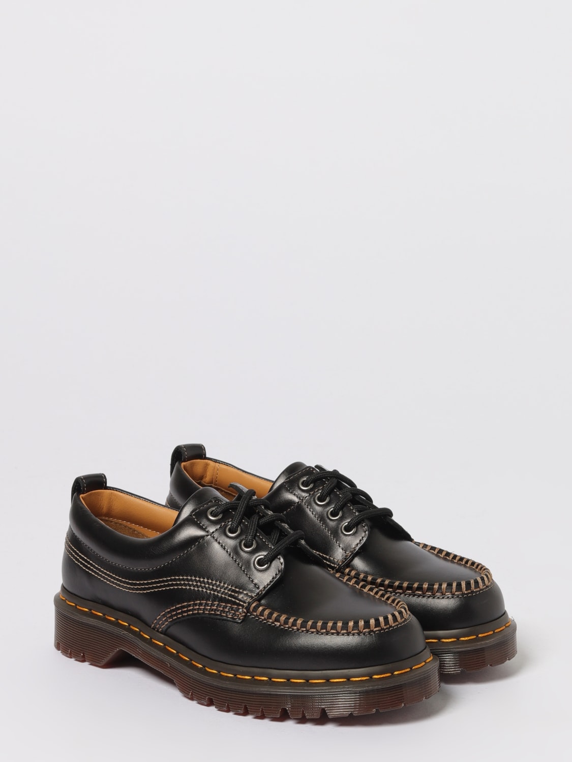 DR. MARTENS SCARPE STRINGATE: Derby Lowell Moc Dr. Martens in pelle , Nero - Img 2